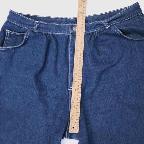 Gitano Vintage 80s Womens High Waisted Denim Jeans Size 38 Short Dark Wash - Picture 5 of 15